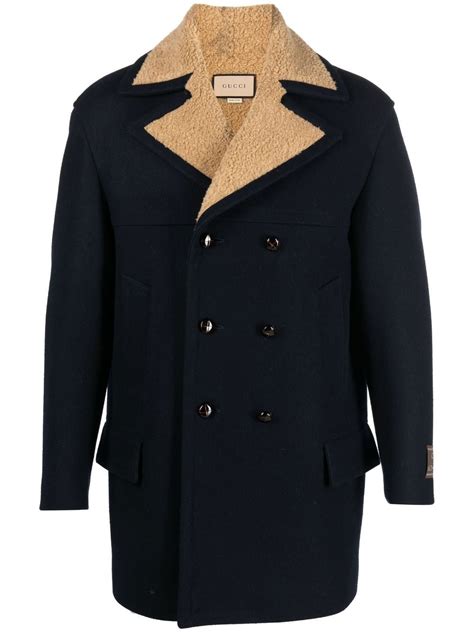 how much is a gucci peacoat|gucci coat farfetch.